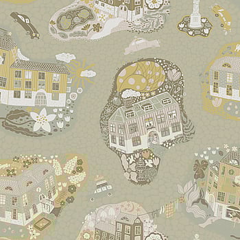 Galerie Wallcoverings Product Code 29008 - Resan Wallpaper Collection - Green pink Colours -  