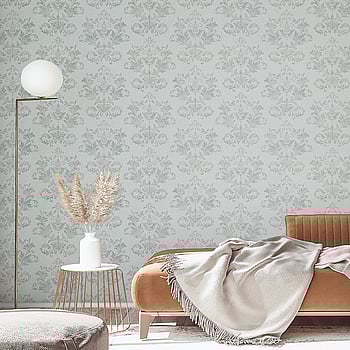 Galerie Wallcoverings Product Code 34014 - Hotel Wallpaper Collection - Grey, Silver Colours -  