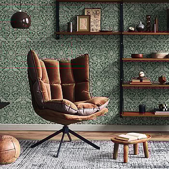 Galerie Wallcoverings Product Code 47624 - Heritage Wallpaper Collection - green Colours -  
