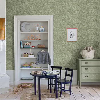 Galerie Wallcoverings Product Code 82041 - Hidden Treasures Wallpaper Collection - Green Colours -  