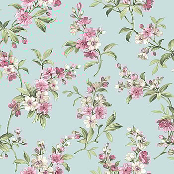 Galerie Wallcoverings Product Code 84006 - Cottage Chic Wallpaper Collection - Tiffany Colours -  