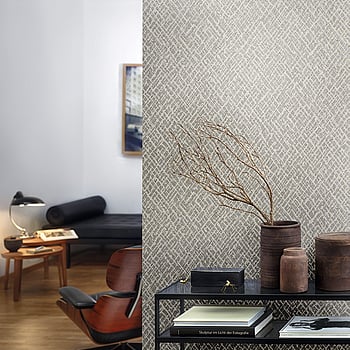 Galerie Wallcoverings Product Code 99127 - Vault Wallpaper Collection - Beige, Platinum Colours -  