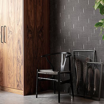 Galerie Wallcoverings Product Code BO23064 - Luxe Wallpaper Collection - Black Colours -  