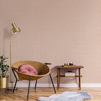 Galerie Wallcoverings Product Code BO23081 - Luxe Wallpaper Collection - Blush Gold Colours -  