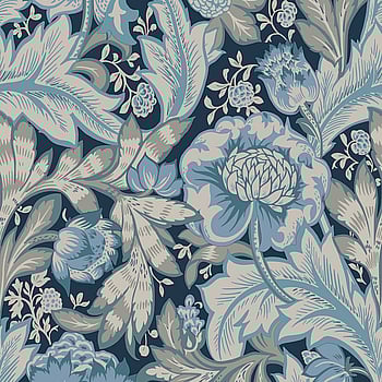 Galerie Wallcoverings Product Code ET12312 - Arts and Crafts Wallpaper Collection - Darkest Blue Beige Green Colours -  