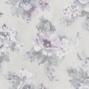 Galerie Wallcoverings Product Code G34105 - Country Cottage Wallpaper Collection - Grey Purple Blue Colours -  