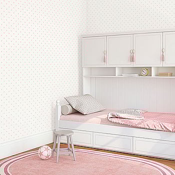Galerie Wallcoverings Product Code G56552 - Just 4 Kids 2 Wallpaper Collection - Pink White Colours -  