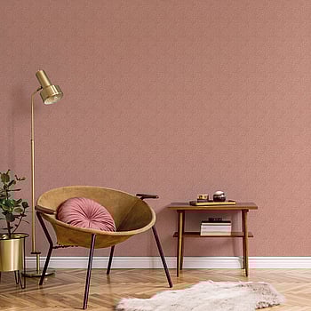 Galerie Wallcoverings Product Code G56609 - Texstyle Wallpaper Collection - Terra Cotta Rose Gold Colours -  