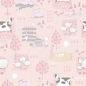 Galerie Wallcoverings Product Code G78376 - Tiny Tots 2 Wallpaper Collection - Pink Grey Beige Colours -  