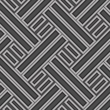 Galerie Wallcoverings Product Code GX37603 - Geometrix Wallpaper Collection - Black Silver Colours -  