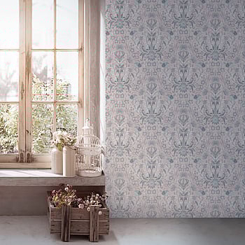 Galerie Wallcoverings Product Code MC61000 - Maison Charme Wallpaper Collection - Pink, Grey Colours -  