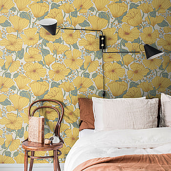 Galerie Wallcoverings Product Code S65112 - Sommarang Wallpaper Collection - Yellow Colours -  
